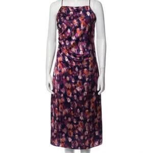 Jason Wu Printed Midi Length Dress w/ Tags Size: Medium NWT